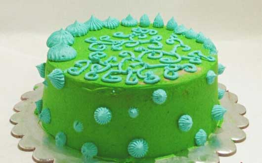 parrot green cake